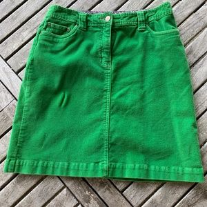 Green Corduroy skirt by Boden